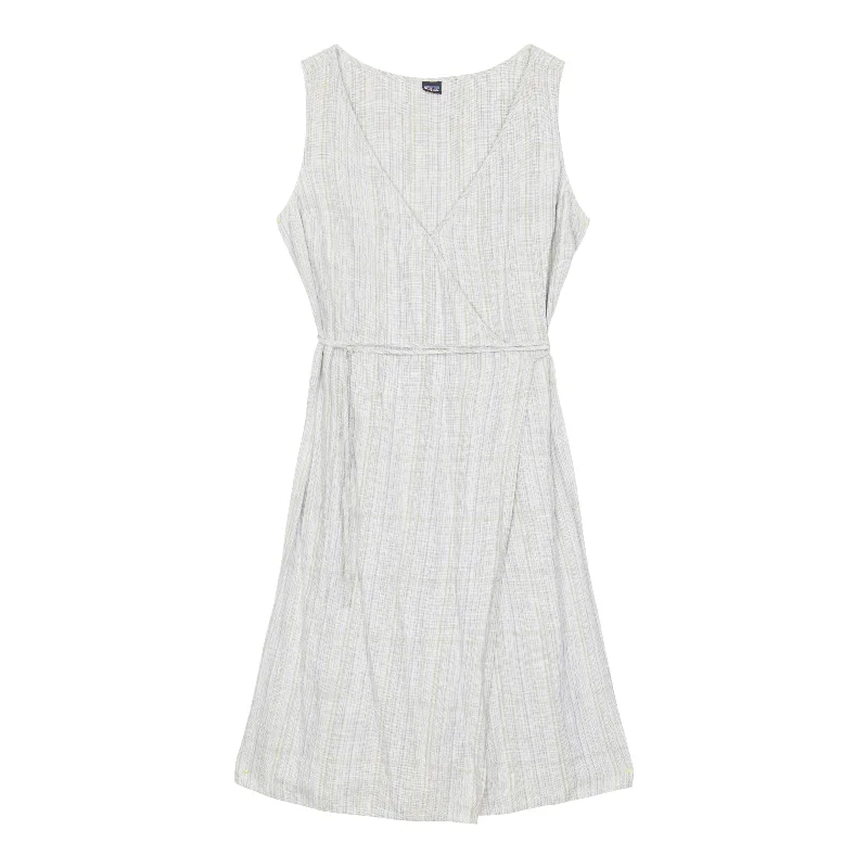 Tie-front Wrap Dress -Wrap Dress for Pregnancy -Island Hemp Wrap Dress W's