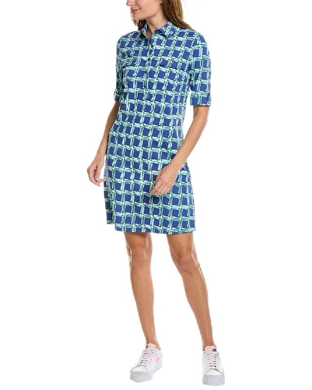 Women's Short Sleeve Shirt Dress-J.McLaughlin Lawrence Shirtdress