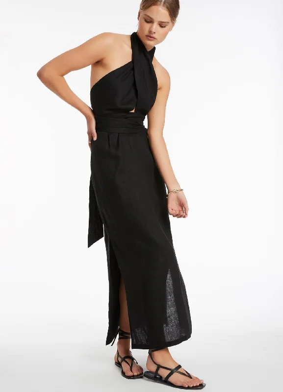 Wrap Dress for Formal Lunch -Sexy Black Wrap Dress -Jetset Wrap Front Dress - Black Wrap Dress for Formal Lunch -Sexy Black Wrap Dress -Jetset Wrap Front Dress - Black