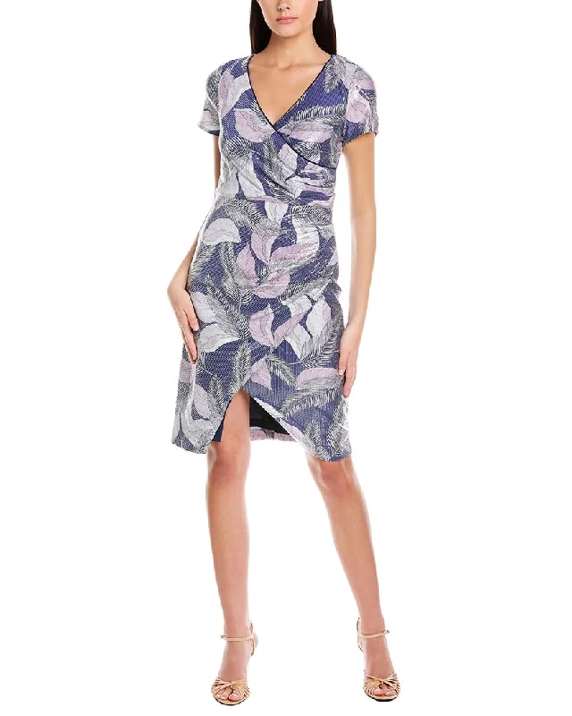 Wrap Dress with Wide Belt -Women's Wrap Dress for Summer Beach -JS Collections Nylah Faux Wrap Dress Wrap Dress with Wide Belt -Women's Wrap Dress for Summer Beach -JS Collections Nylah Faux Wrap Dress