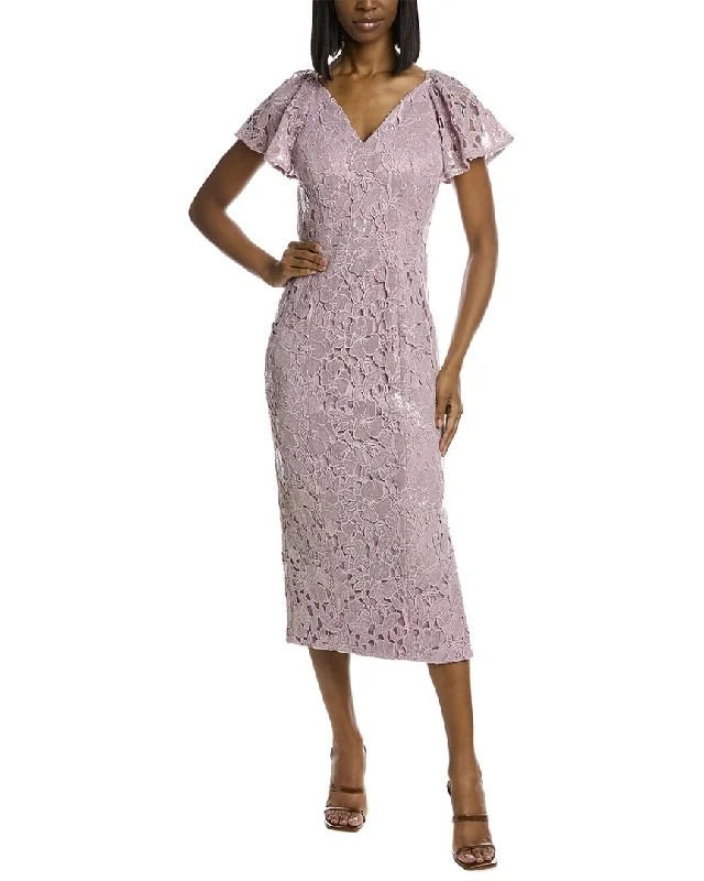 White Bodycon Dress with Embroidery -JS Collections Samara Sheath Dress