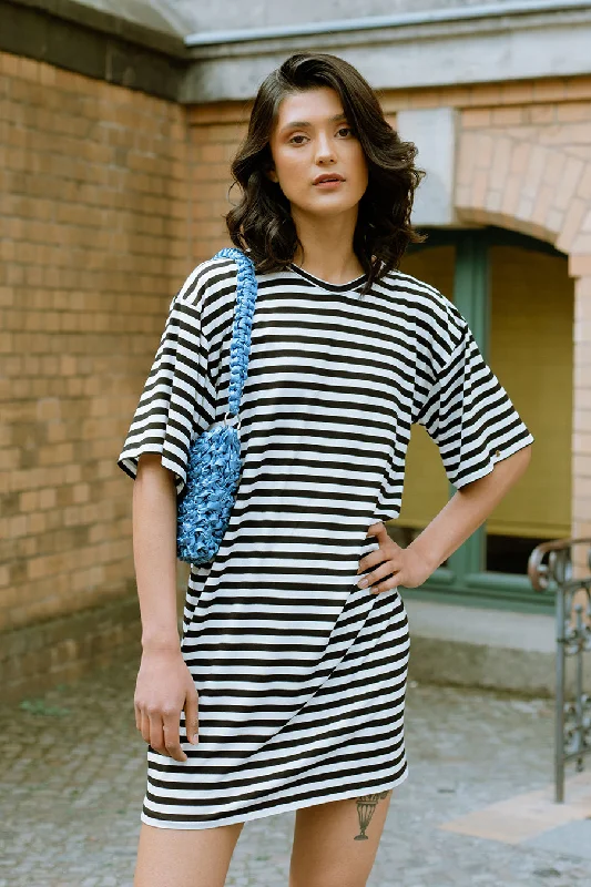 Warm Plaid Shirt Dress-JULIANA MARTEJEVS T-shirt Dress
