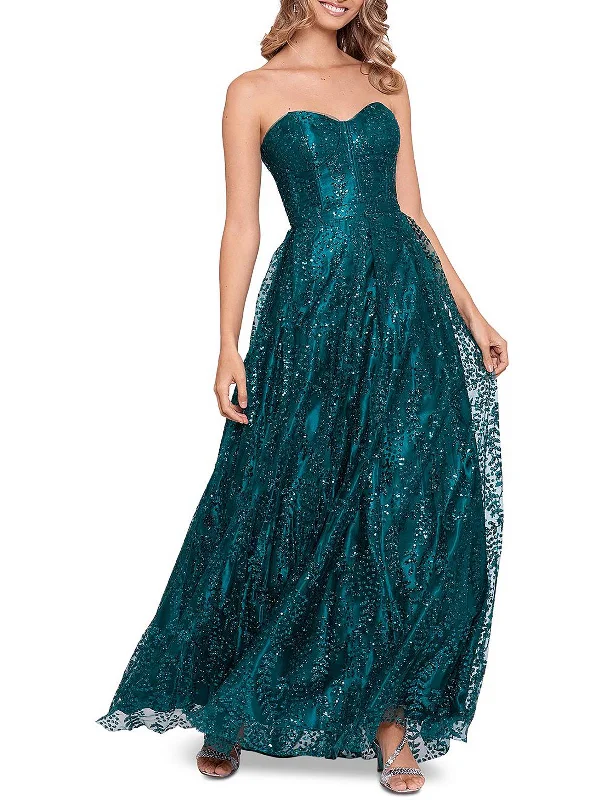 Floral Lace Party Dress for Special Event -Juniors Womens Glitter Corset Evening Dress Floral Lace Party Dress for Special Event -Juniors Womens Glitter Corset Evening Dress