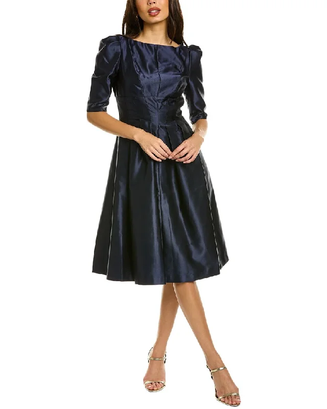 Soft Sheer Party Dress for Feminine Vibe -Kay Unger Neva Cocktail Dress