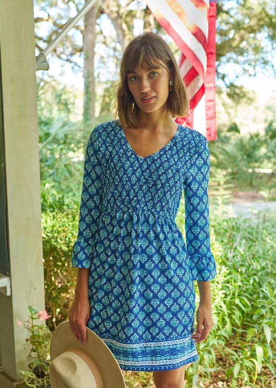 Doll Dress for Dolls 7-inch -Kiawah Island Smocked Babydoll Dress