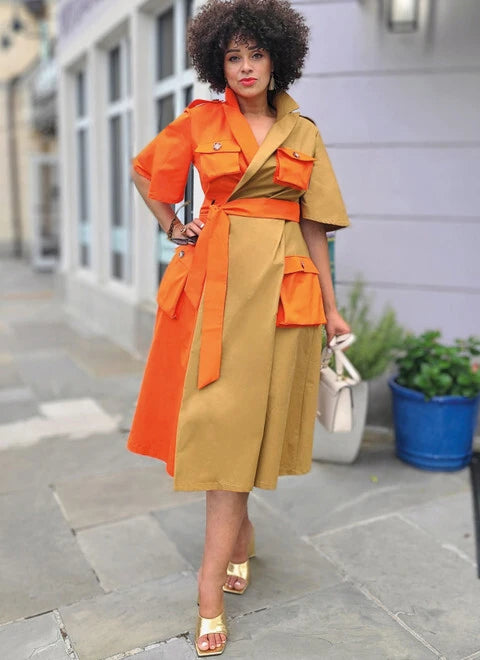 Wrap Dress with Plunging Back -Flowy Wrap Dress for Day Out -Know Me Wrap Dress ME2020 Wrap Dress with Plunging Back -Flowy Wrap Dress for Day Out -Know Me Wrap Dress ME2020