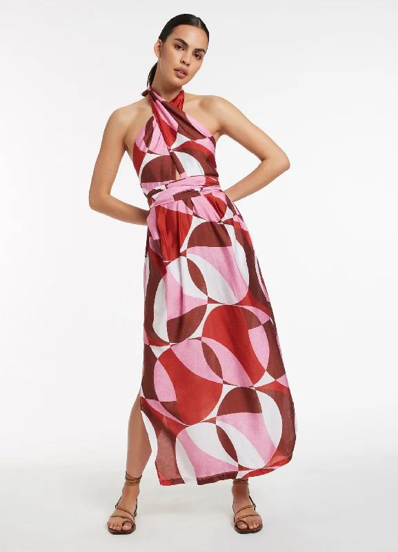 Wrap Dress with Soft Sheer Layers -Off-shoulder Floral Wrap Dress -Lalita Wrap Front Dress - Orchid Wrap Dress with Soft Sheer Layers -Off-shoulder Floral Wrap Dress -Lalita Wrap Front Dress - Orchid