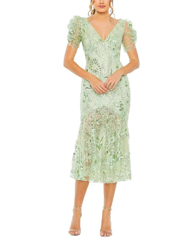 Wide Sleeve Party Dress for Trendy Style -Mac Duggal Cocktail Dress