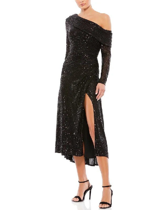 Beaded Strap Party Dress for Evening Glam -Mac Duggal Cocktail Dress