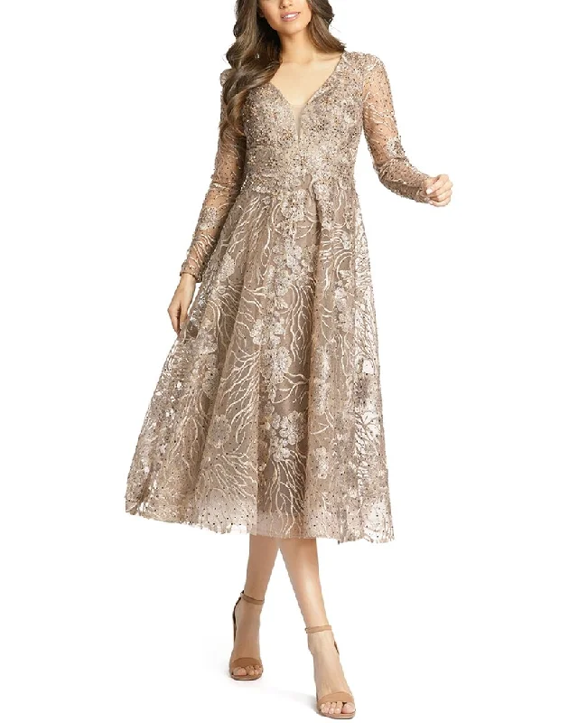 Bohemian Party Dress for Casual Glam -Mac Duggal Embellished Cocktail Dress