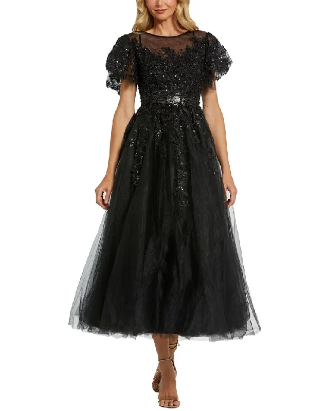 Sequin Maxi Party Dress for Sparkling Elegance -Mac Duggal Embellished Cocktail Dress