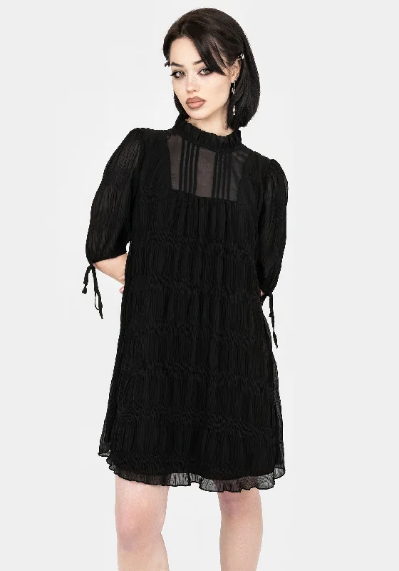 Women's Sheath A-line Mini Dress-Marianna Chiffon Mini Dress