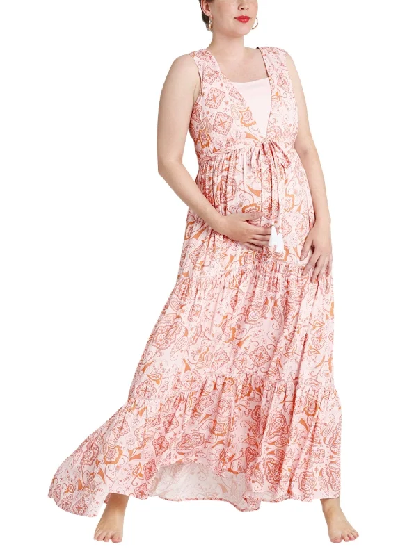 Classic Maternity Dresses for Everyday Wear -Maternity & Nursing Dress Queen of Hills in Light Pink Classic Maternity Dresses for Everyday Wear -Maternity & Nursing Dress Queen of Hills in Light Pink