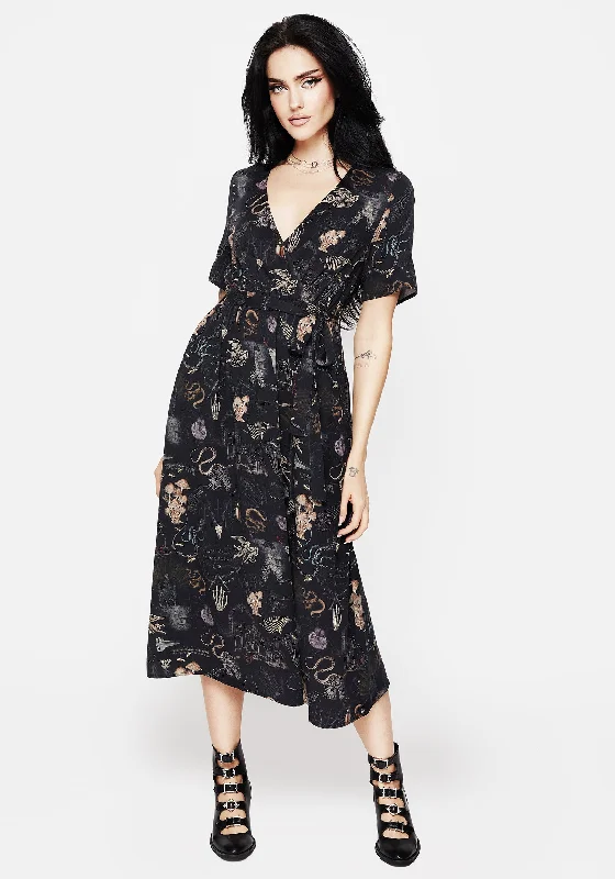 Silk Satin Wrap Dress for Dinner -Wrap Dress for Special Occasions -Maudeline Victoriana Print Eco-Viscose Midi Wrap Dress Silk Satin Wrap Dress for Dinner -Wrap Dress for Special Occasions -Maudeline Victoriana Print Eco-Viscose Midi Wrap Dress