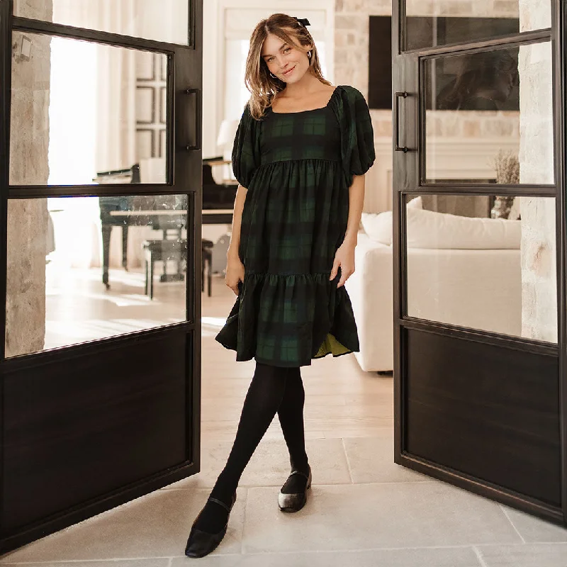 Women's Boho Lace Midi Dress-Middleton Dress, Mistletoe