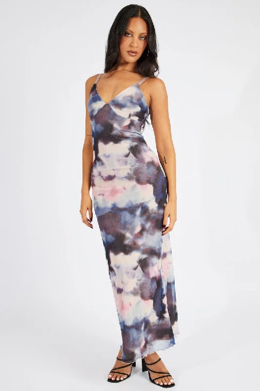 Women's Red Off-shoulder Bodycon Dress -Multi Abstract Maxi Dress Sleeveless Bodycon Mess Women's Red Off-shoulder Bodycon Dress -Multi Abstract Maxi Dress Sleeveless Bodycon Mess