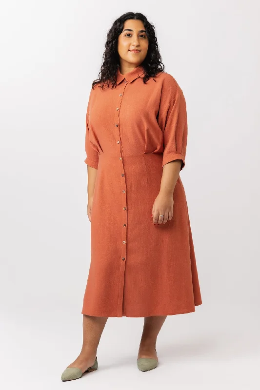 Black and White Shirt Dress-Named Silmu Shirt and Shirt Dress