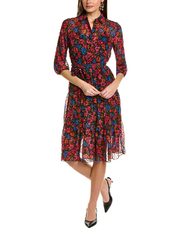 Maternity Shirt Dress-Nanette Nanette Lepore Swiss Dot Shirtdress