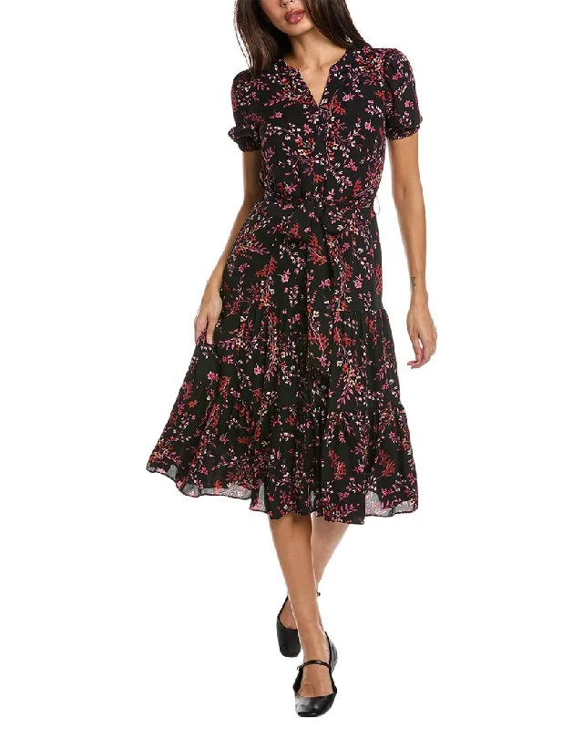Vintage Plaid Shirt Dress-Nanette Nanette Lepore Tie Waist Shirtdress