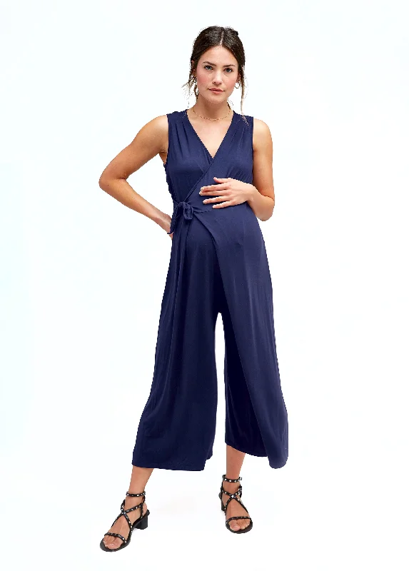 Maternity Dresses with Long Flowing Skirt -Francesca Maternity Jumpsuit