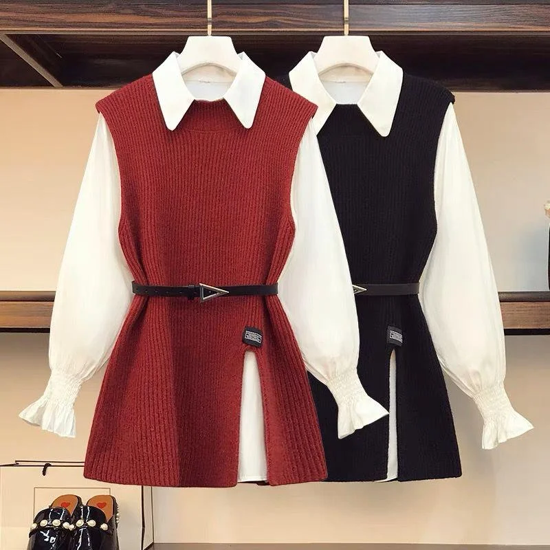 Women's Tie-Front Top -Oakley Two Piece Knit Set