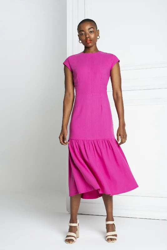 Bodycon Dress with Sheer Detail -Pattern Sewciety Sari Sheath Dress