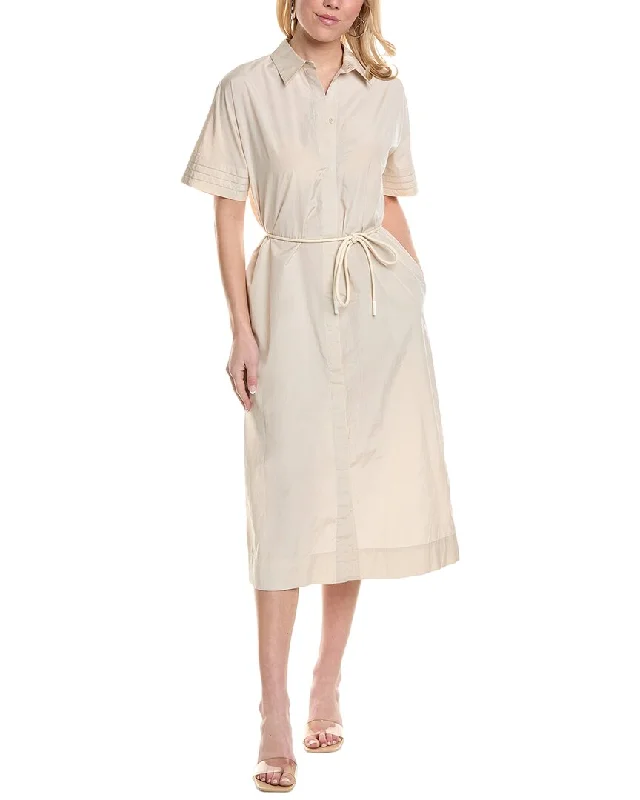 Button-up Pocket Shirt Dress-Peserico Shirtdress