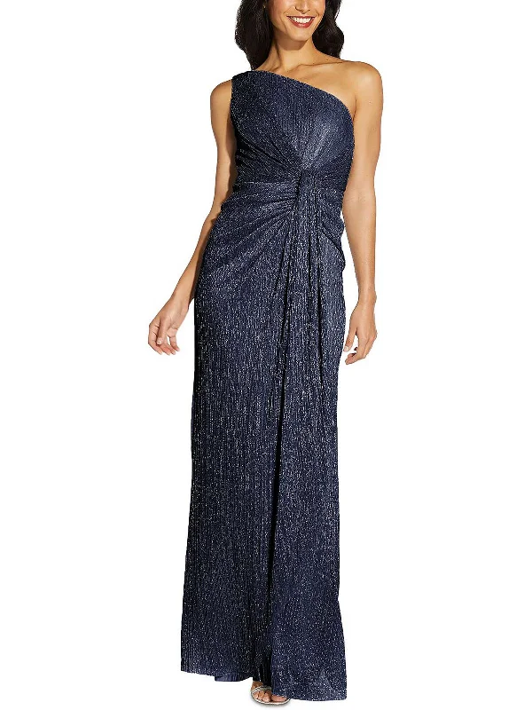 Bow Detail Party Dress for Sweet Vibe -Petites Stardust Womens Ruched Long Evening Dress