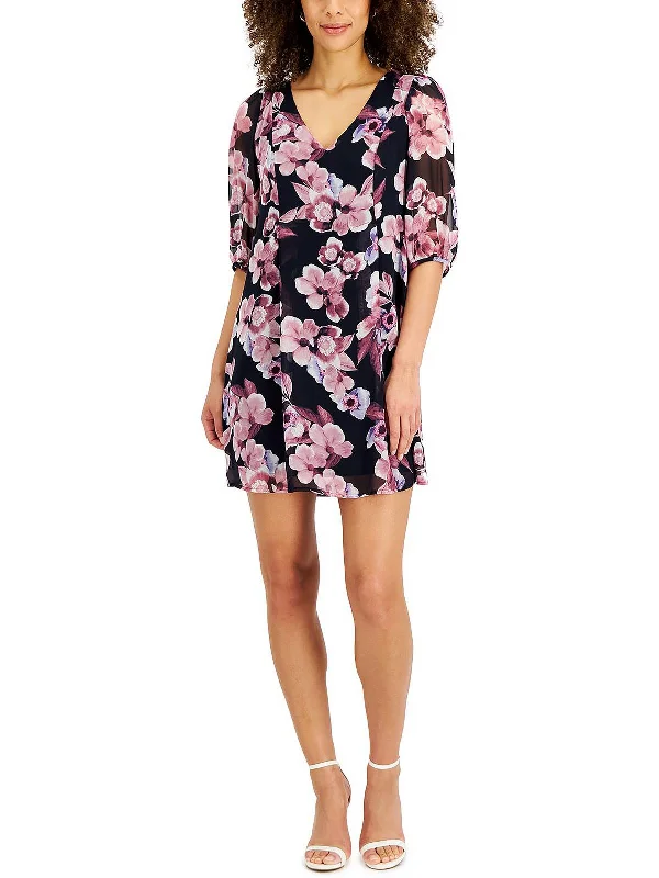 Halter Neck Party Dress for Trendy Style -Petites Womens Chiffon Mini Cocktail and Party Dress Halter Neck Party Dress for Trendy Style -Petites Womens Chiffon Mini Cocktail and Party Dress