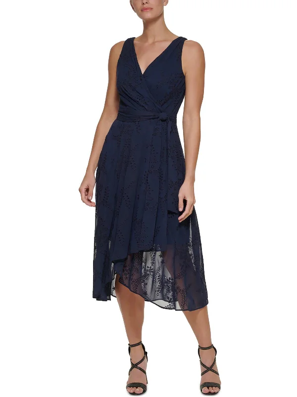 Silk Wrap Dress with Full Skirt -Women's Wrap Dress -Petites Womens Eyelet Polyester Wrap Dress Silk Wrap Dress with Full Skirt -Women's Wrap Dress -Petites Womens Eyelet Polyester Wrap Dress