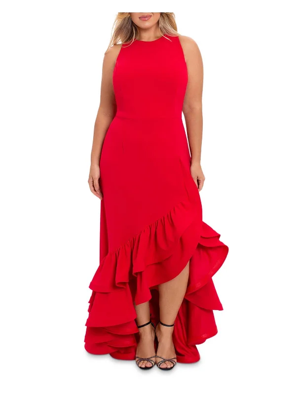 Modern Off-Shoulder Party Dress for Trendy Women -Plus Womens Ruffled Long Evening Dress Modern Off-Shoulder Party Dress for Trendy Women -Plus Womens Ruffled Long Evening Dress