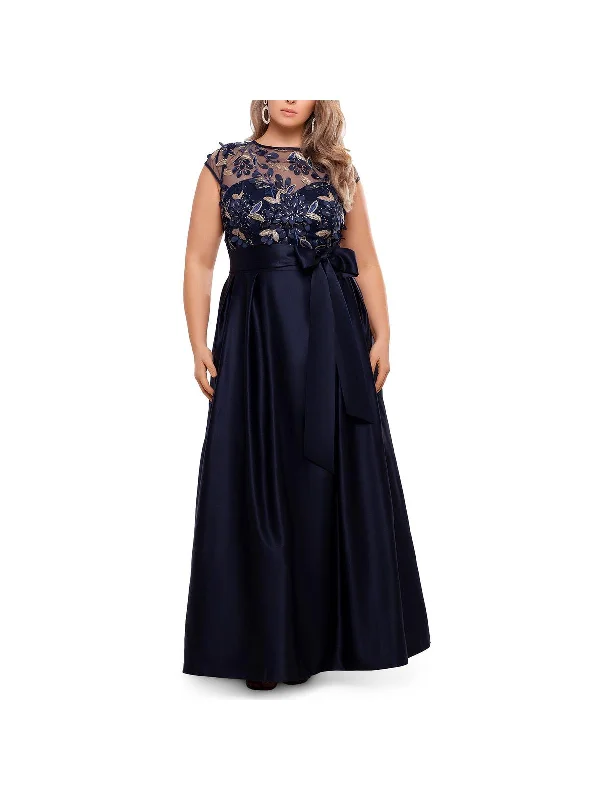 Mini Bodycon Party Dress for Bold Night Out -Plus Womens Sequined Floral Evening Dress