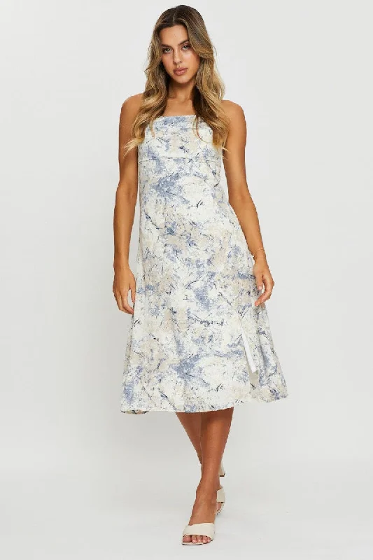 Slip Dress for Formal Party -Red Satin Slip Dress with Lace Back -Print Slip Dress Midi
