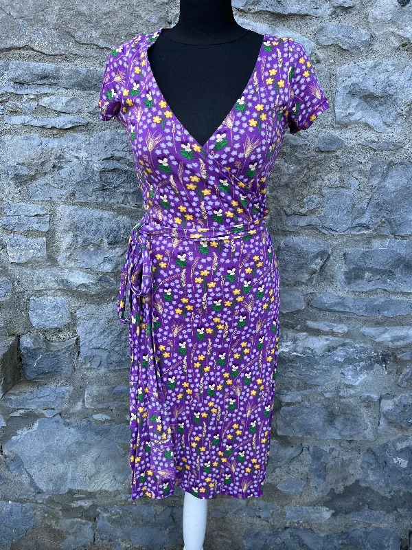 Elegant Wrap Dress for Casual Look -Wrap Dress for Day Events -Purple meadow wrap dress uk 6-10 Elegant Wrap Dress for Casual Look -Wrap Dress for Day Events -Purple meadow wrap dress uk 6-10