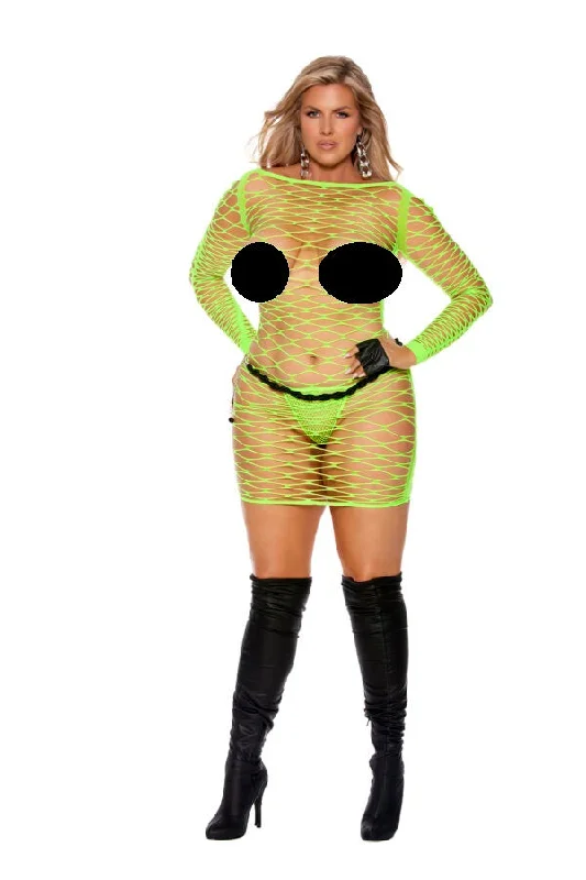 Purple Bodycon Dress for Wedding -Queen Diamond Net Body Stocking