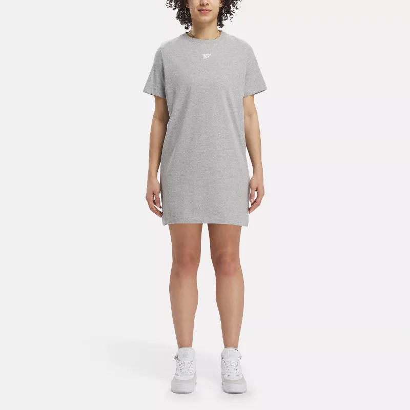 Comfortable Checkered Shirt Dress-Reebok Identity T-Shirt Dress