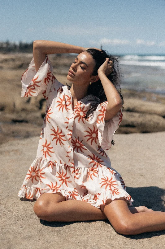 Women's Tube Mini Dress-Ren Long Sleeve Mini Dress - Soleil