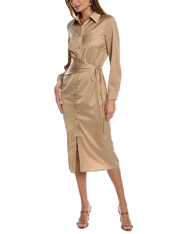 Casual Printed Shirt Dress for Women-REVERIEE Shirtdress