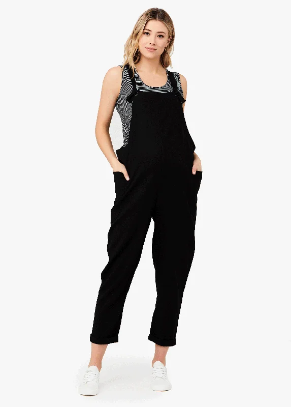Maternity Dresses for Wedding Guests -Ripe Maternity Poppy Lightweight Linen Black Jumpsuit Maternity Dresses for Wedding Guests -Ripe Maternity Poppy Lightweight Linen Black Jumpsuit