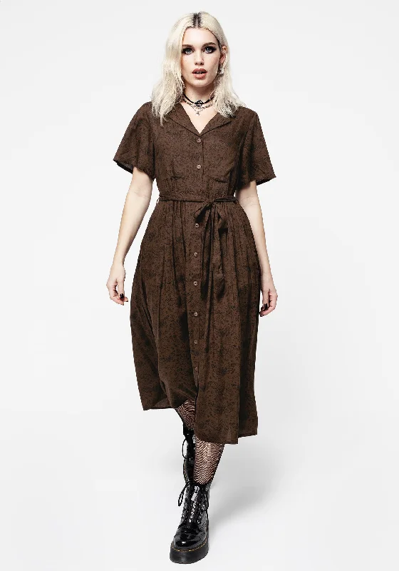 Maternity Shirt Dress-Rosamoth Midi Shirt Dress