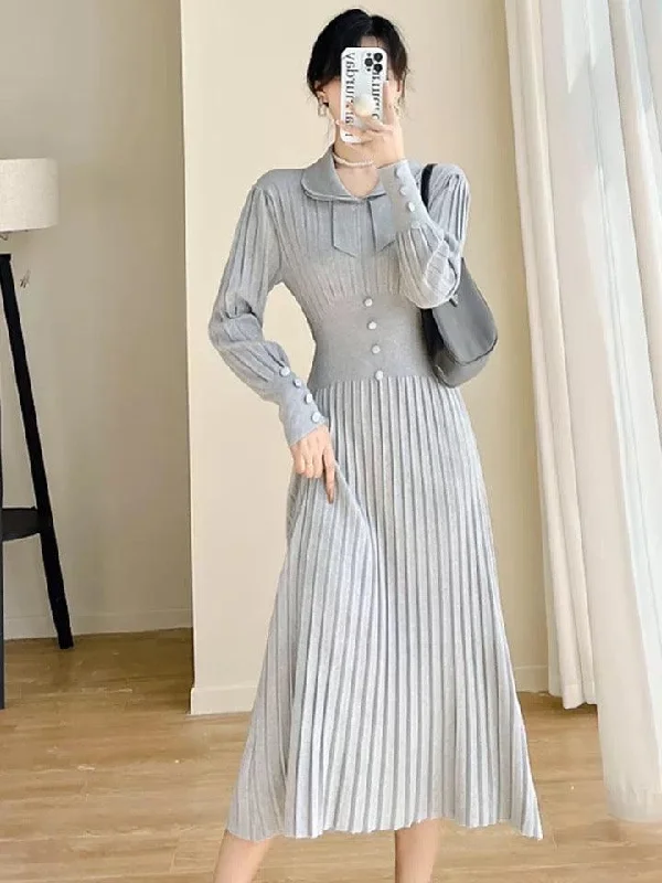 Stylish Off-shoulder Bodycon Dress -Salsburg Woolen Bodycon Dress