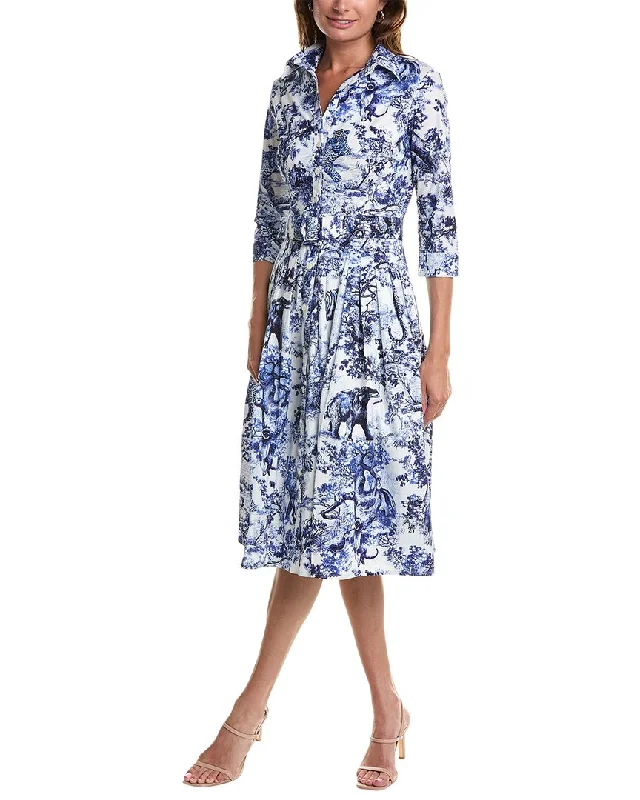 Women's Stylish Shirt Dress for Winter-Samantha Sung Audrey Shirtdress