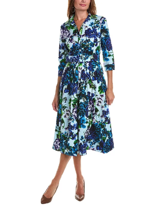 Women's White Shirt Dress for Work-Samantha Sung Audrey Shirtdress