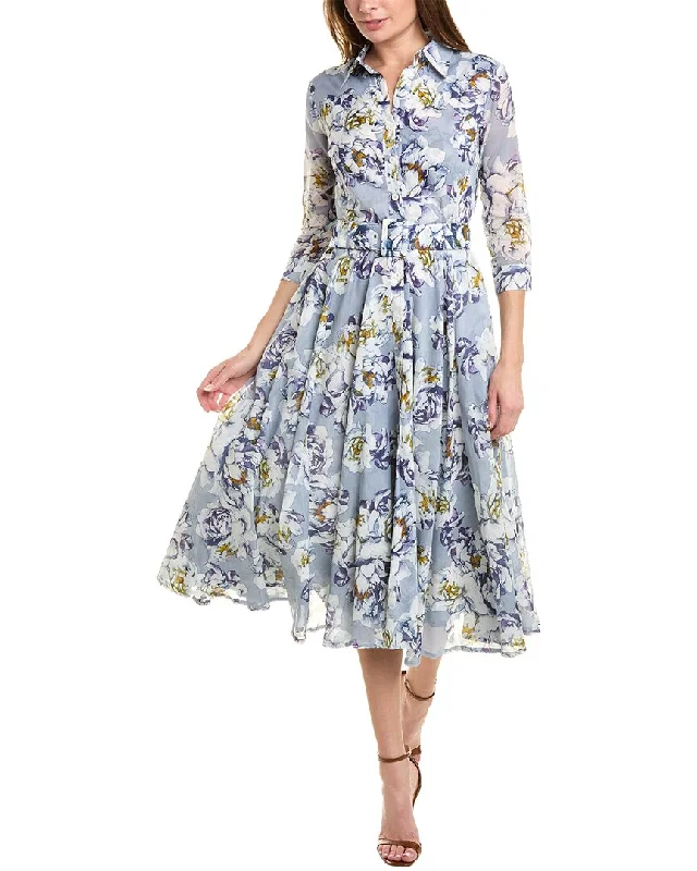 Plain Shirt Dress-Samantha Sung Avenue Shirtdress
