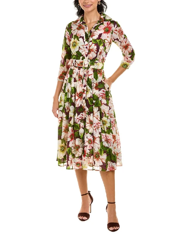 Bold Color Shirt Dress-Samantha Sung Patricia Shirtdress