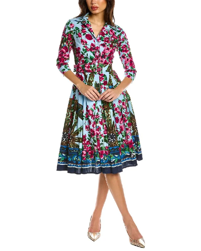 Women's Checkered A-line Shirt Dress-Samantha Sung Patricia Wool & Silk-Blend Shirtdress Women's Checkered A-line Shirt Dress-Samantha Sung Patricia Wool & Silk-Blend Shirtdress