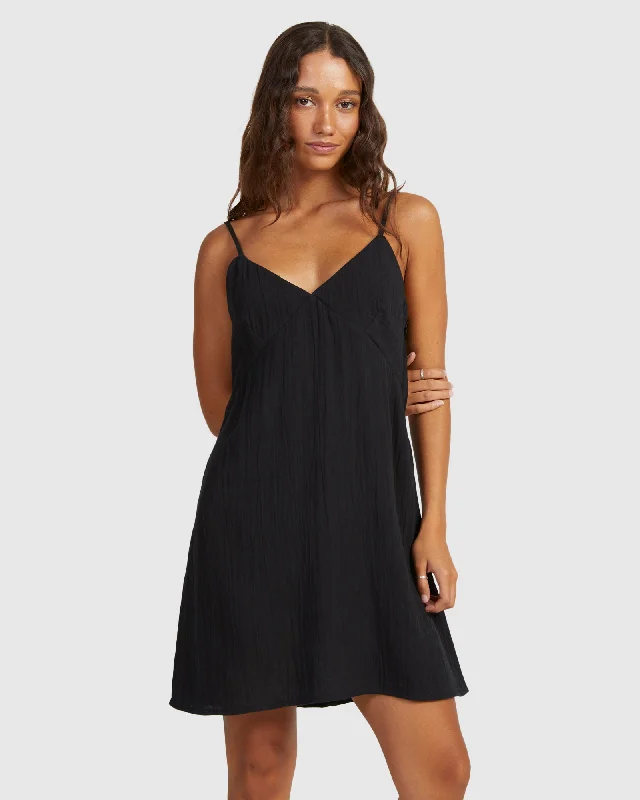 Slip Dress with V-Neckline -Satin Slip Dress for Evening Party -Womens Santorini Slip Dress Ii Dress