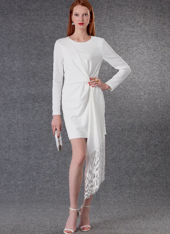 Puff Sleeve Sequin Party Dress for Fun Glam -Vogue 1776 Cocktail Dress Sewing Pattern