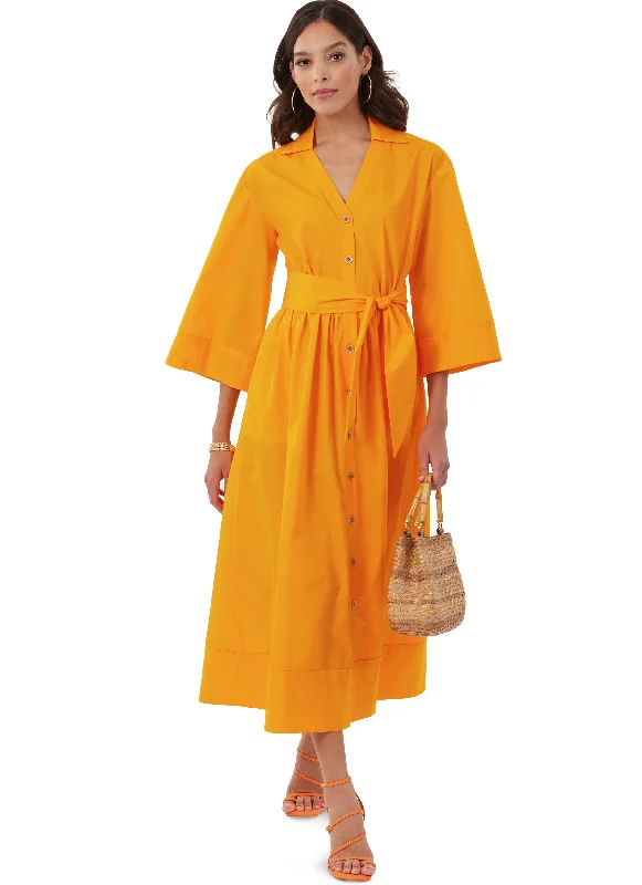 Casual Denim Shirt Dress-McCall's Sewing Pattern 8477 Misses' Shirtdresses
