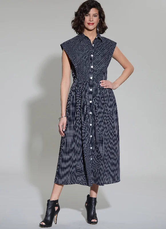 T-shirt Shirt Dress for Women-McCall's Sewing Pattern M8342 Misses' Shirtdress